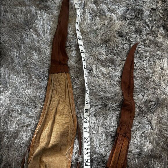 Lisandro sarasola leather dress belt accessory animal print rope vintage y2k main image 8